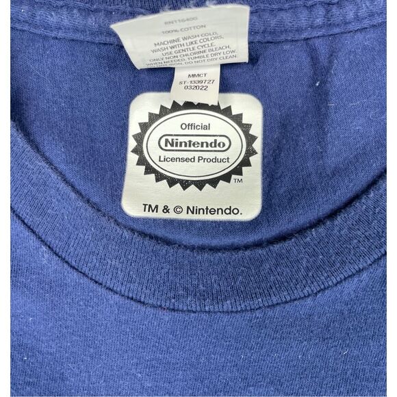 Nintendo‎ Tee Mens M Blue 1985 Retro Gamer T Shirt NES Controller Y2K 90s Style - Picture 3 of 7